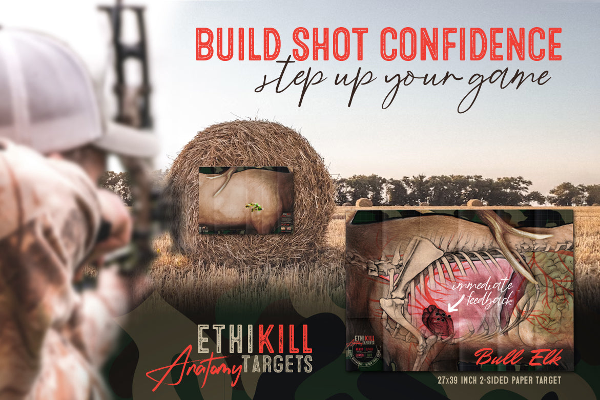 3 Pack of 2 Sided Elk Targets - 27x39 Inches