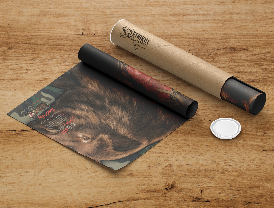5 Pack of 2 Sided Wild Hog Targets - 18x26 Inches